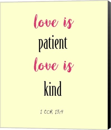 Framed Love Is Print