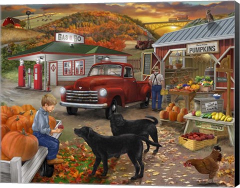 Framed Roadside Stand Print