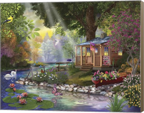 Framed Butterfly Lake Print