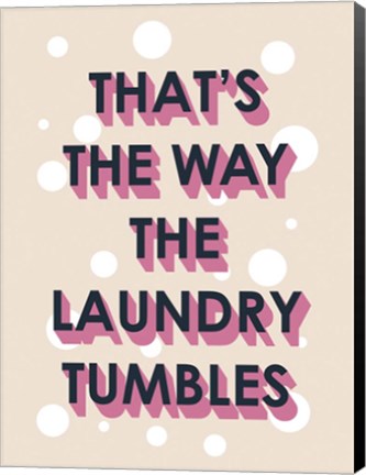 Framed Laundry Typography II Print