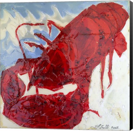 Framed Brilliant Maine Lobster II Print