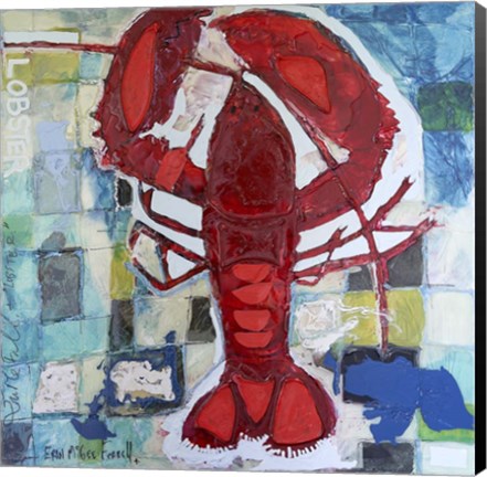 Framed Brilliant Maine Lobster III Print