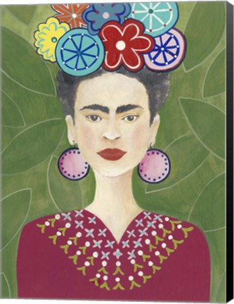 Framed Frida Floral II Print