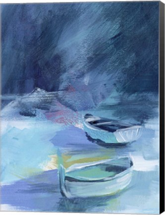 Framed Cove Boats II Print
