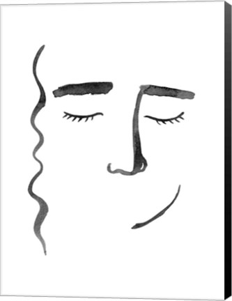 Framed Face in a Crowd II Print