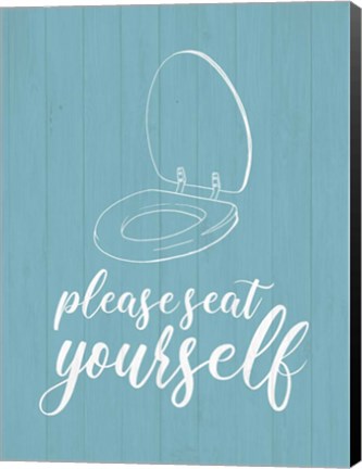 Framed Bathroom Suggestions II Print