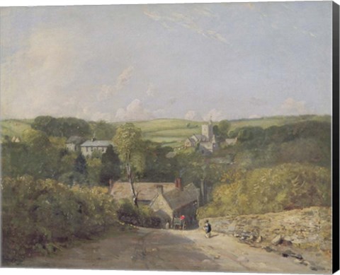 Framed View of Osmington Village with the Church and Vicarage Print