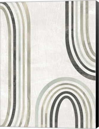 Framed Modern Arc in Color I Print