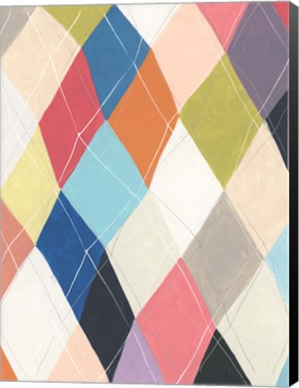 Framed Harlequin Hopscotch II Print