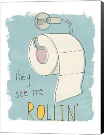 Framed Potty Pun I Print