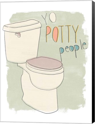 Framed Potty Pun IV Print