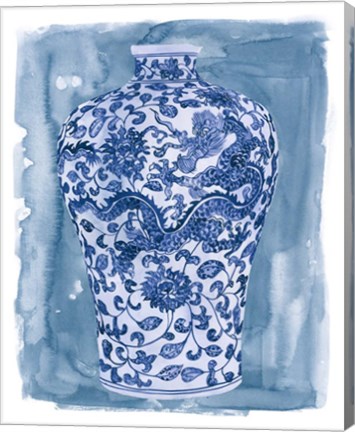 Framed Ming Vase I Print