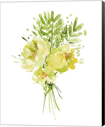 Framed Bouquet with Peony I Print