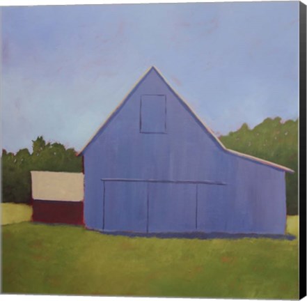 Framed Primary Barns I Print