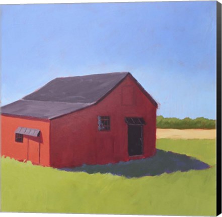 Framed Primary Barns V Print