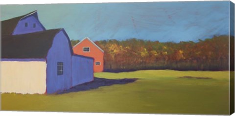 Framed Primary Barns VIII Print