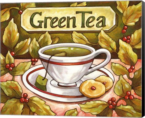 Framed Tea Time Green Tea Print