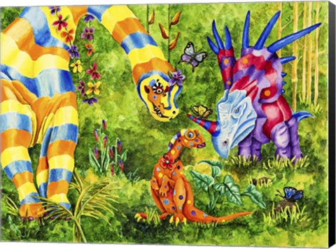 Framed Dinos Print