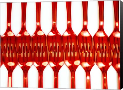 Framed Forks 9 Print