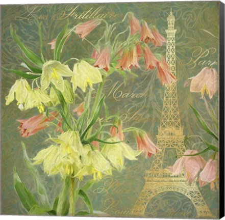 Framed Paris Lilies Print