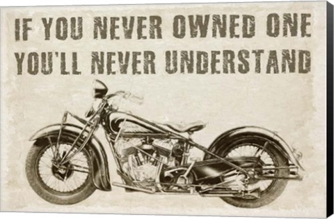 Framed Two Wheels Indian 2 Print