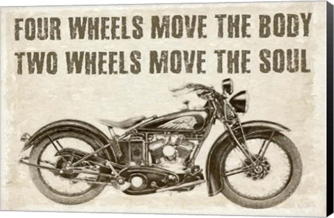 Framed Two Wheels Move The Soul Print
