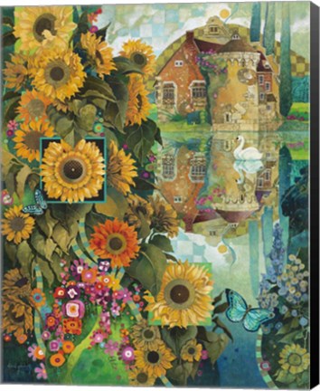 Framed Lively View in Kent Print