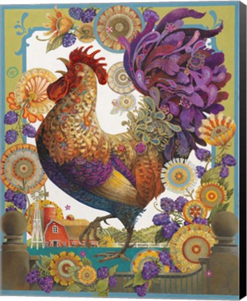 Framed Cock of the Walk Print