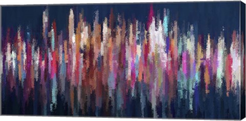 Framed City Lights II Print