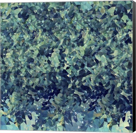 Framed Green Leaves Print