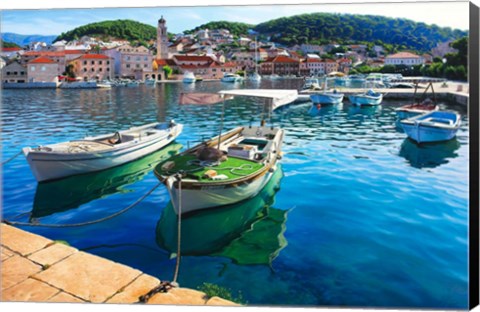 Framed At The Island Of Brac Print