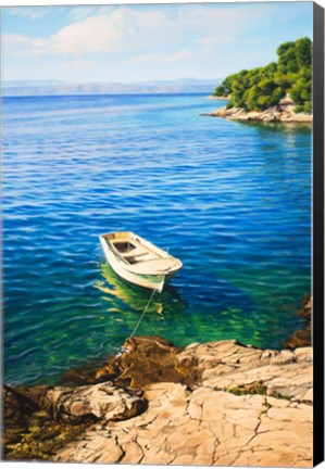 Framed Rocky Shore Print