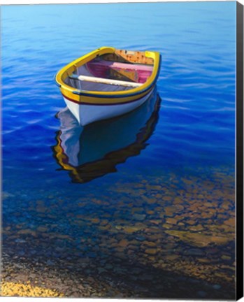 Framed Rusty Boat Print