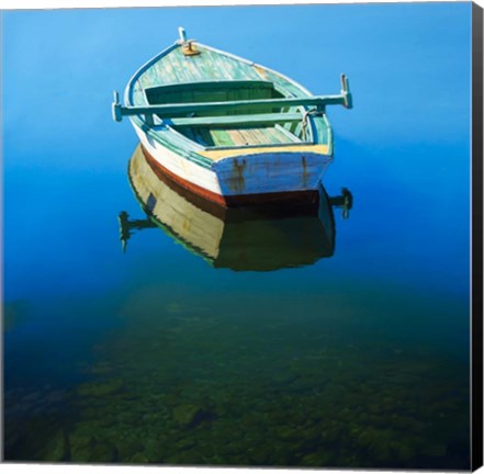 Framed Unchained Boat Print