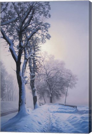 Framed Winter Walk Print