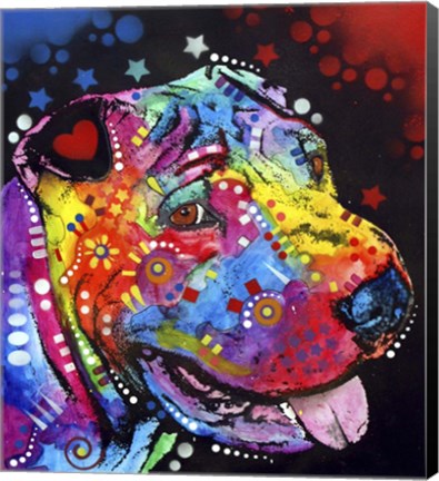 Framed Shar Pei Print