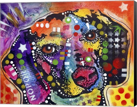 Framed Spotted Beagle Print