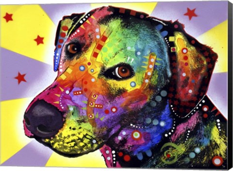 Framed Yellow Sorta Lab Print