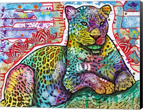 Framed Electric Leopard Print