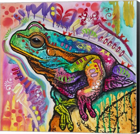 Framed Psychedelic Frog Print