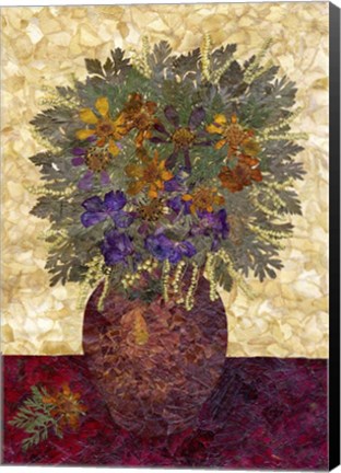Framed Bouquet In Vase 2 Print