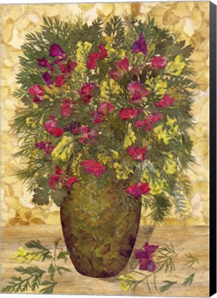 Framed Bouquet In Vase 5 Print