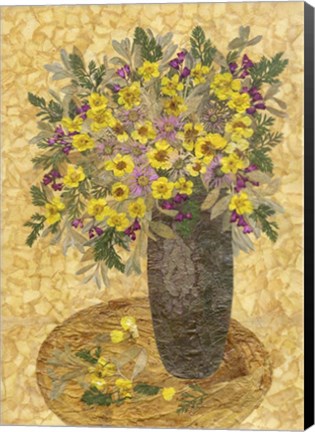 Framed Bouquet In Vase 8 Print