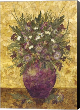 Framed Bouquet In Vase 9 Print