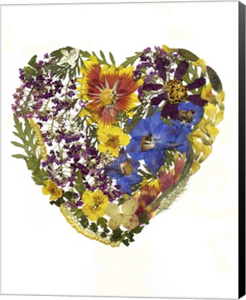 Framed Flower Heart 1 Print