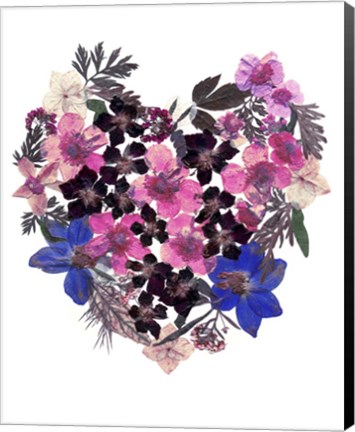 Framed Flower Heart 2 Print