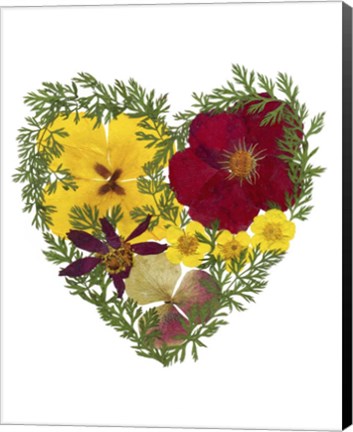 Framed Flower Heart 3 Print