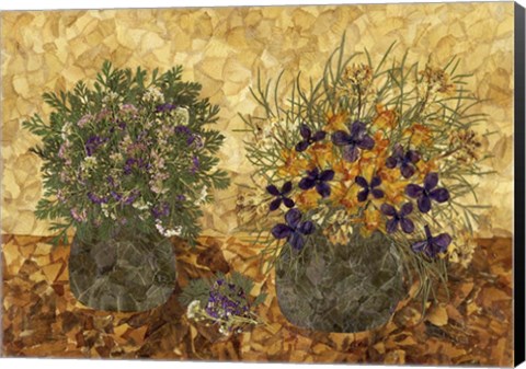 Framed Still Life With Two Vases 2 Print