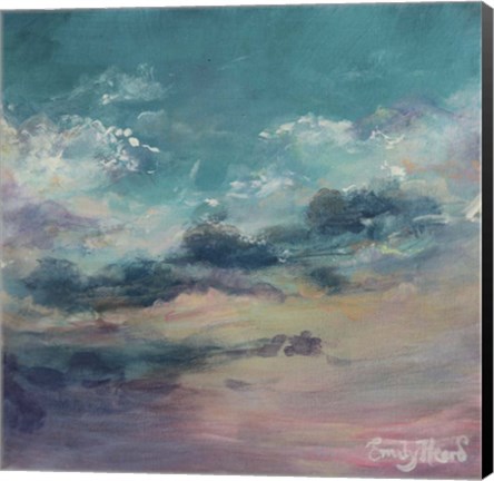 Framed Head in the clouds Print
