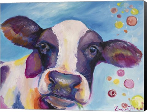 Framed Mrs Cow Print